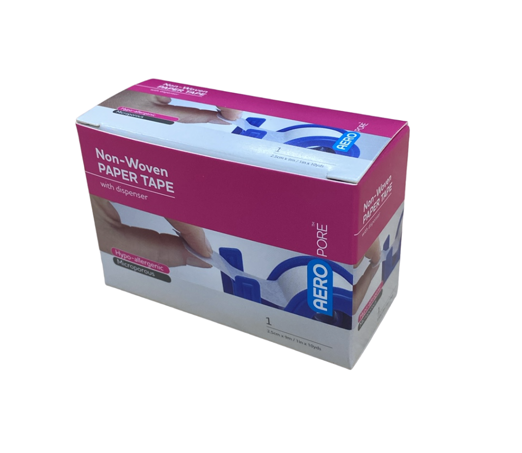 Aerotape White Microporous Paper Tape With Dispenser Ap D I