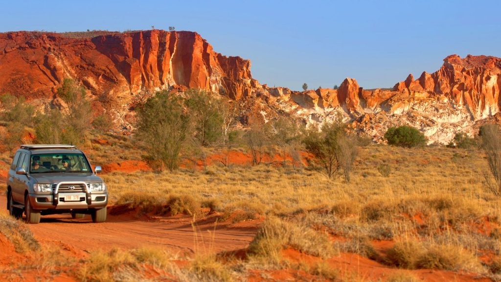 Outback SUV in remote Australia where ambulance access may be delayed